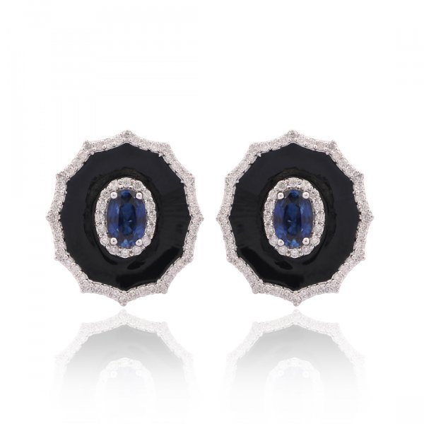 Cloisonné Collection Earring E1965-BS